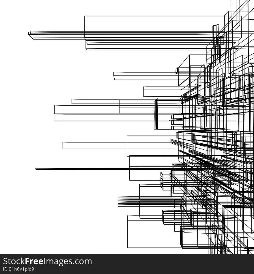 Abstract wireframe