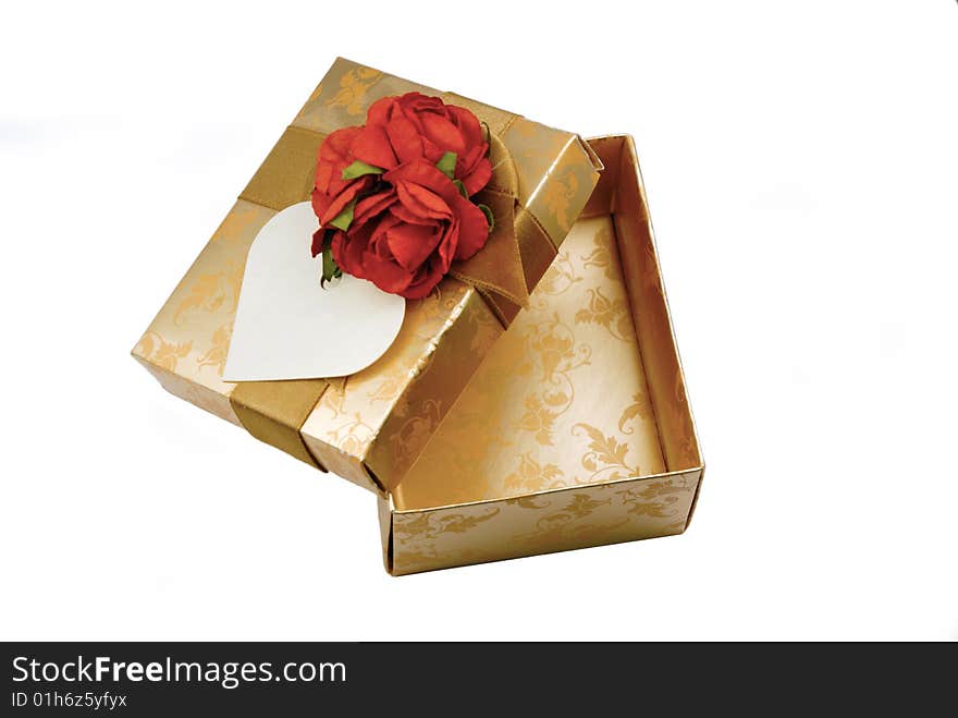 Gift box isolated on white