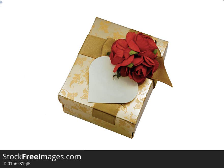 Gift box isolated on white