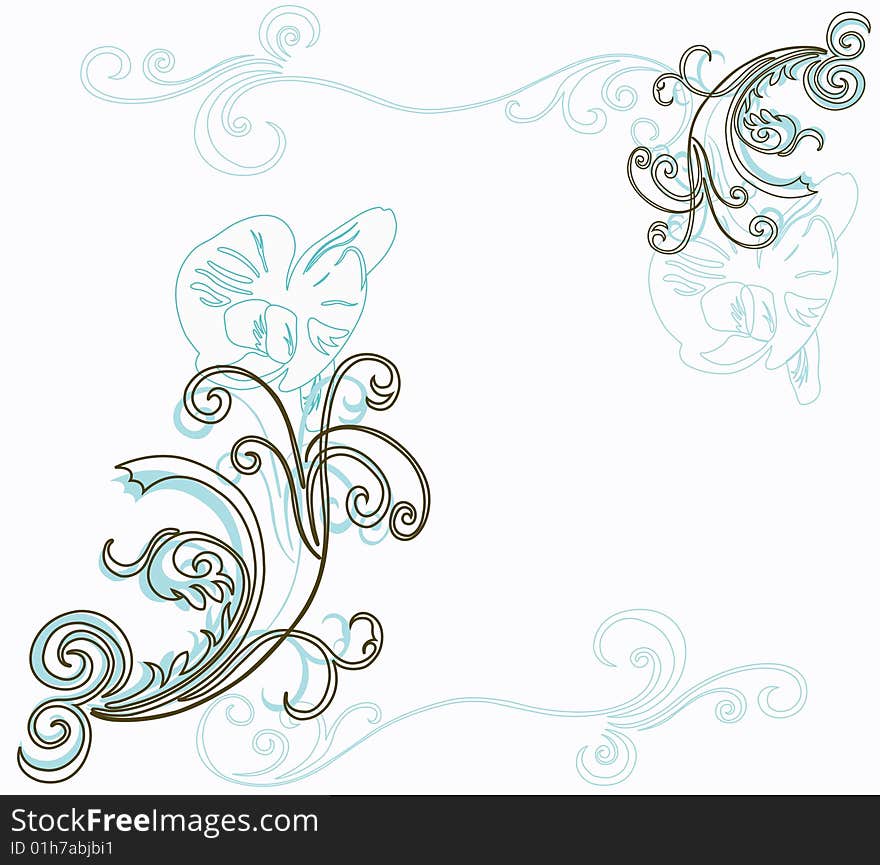 Illustration of a decorative background