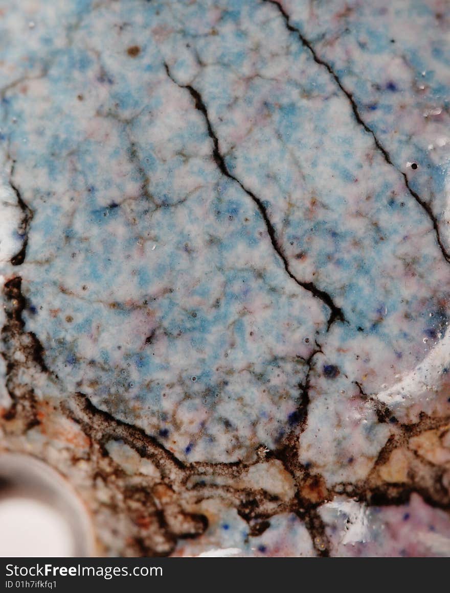 Blue marble with black cracks. Texture. Close-up. Blue marble with black cracks. Texture. Close-up.