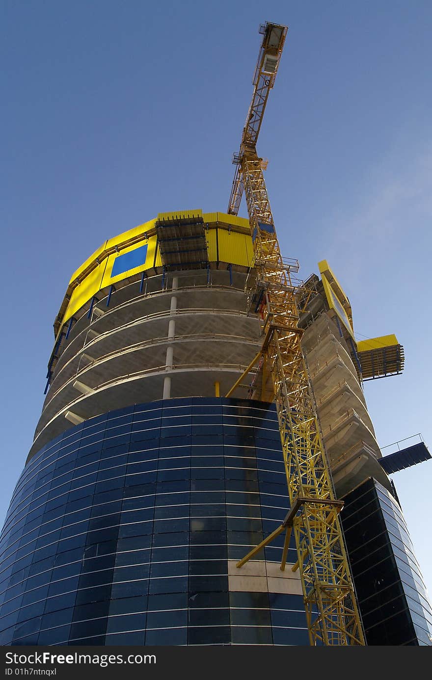 Building site in the city center