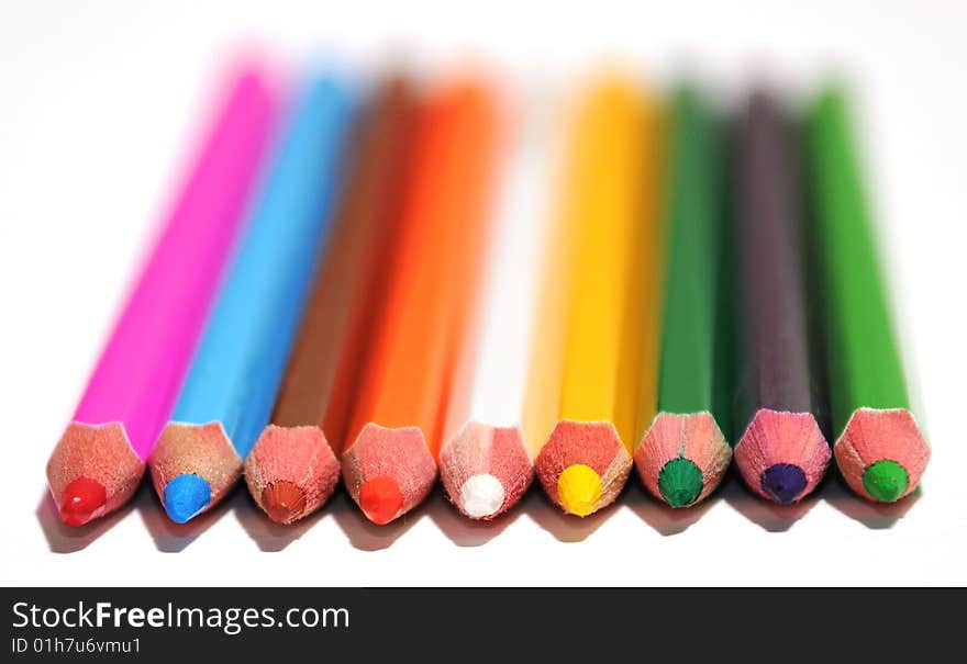 Set Of Colored Pencils