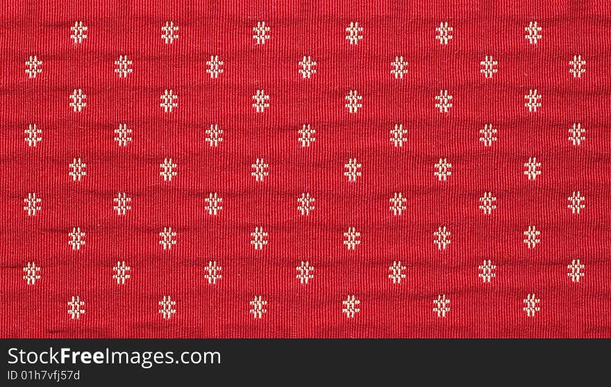 Red background with decorative pattern