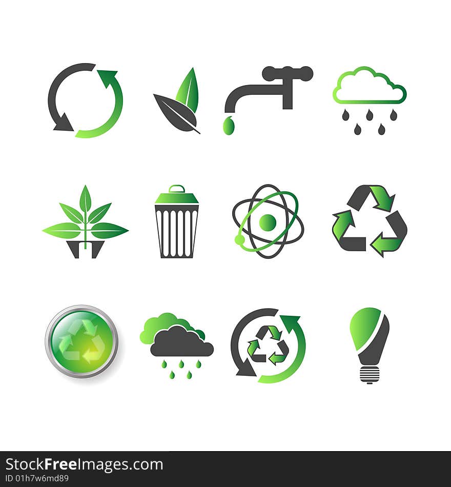 Set of 12 environmental designer elements graphics and icons. Set of 12 environmental designer elements graphics and icons