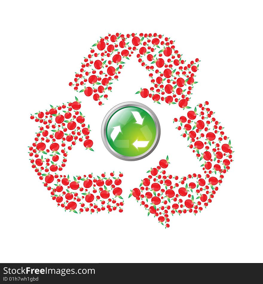 Apple recyling symbol