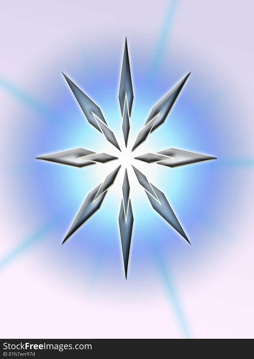 An Abstract Star Shines