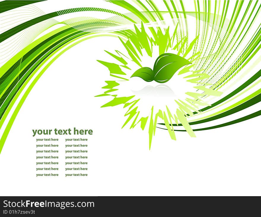 Vector environmental background with copy space