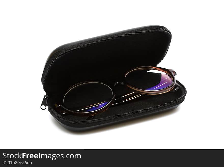 Glasses in a case