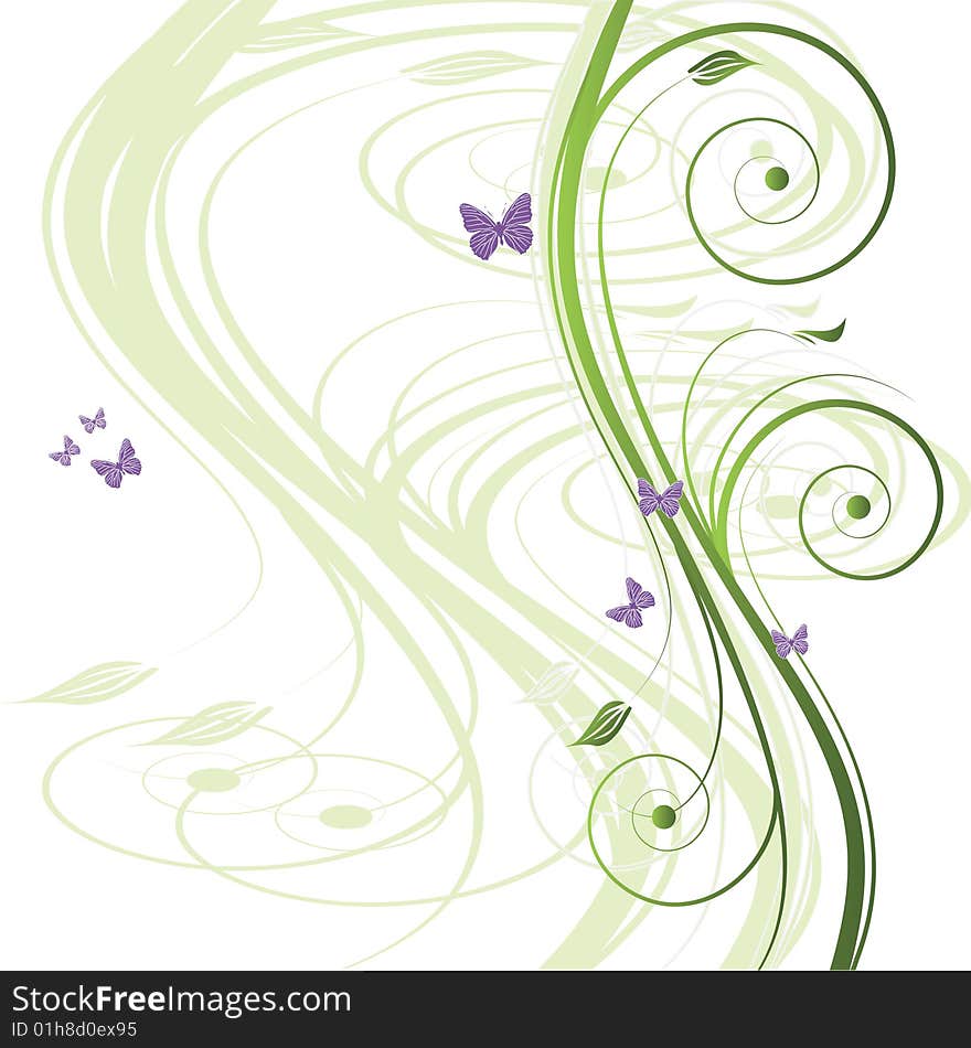 Abstract Floral Background