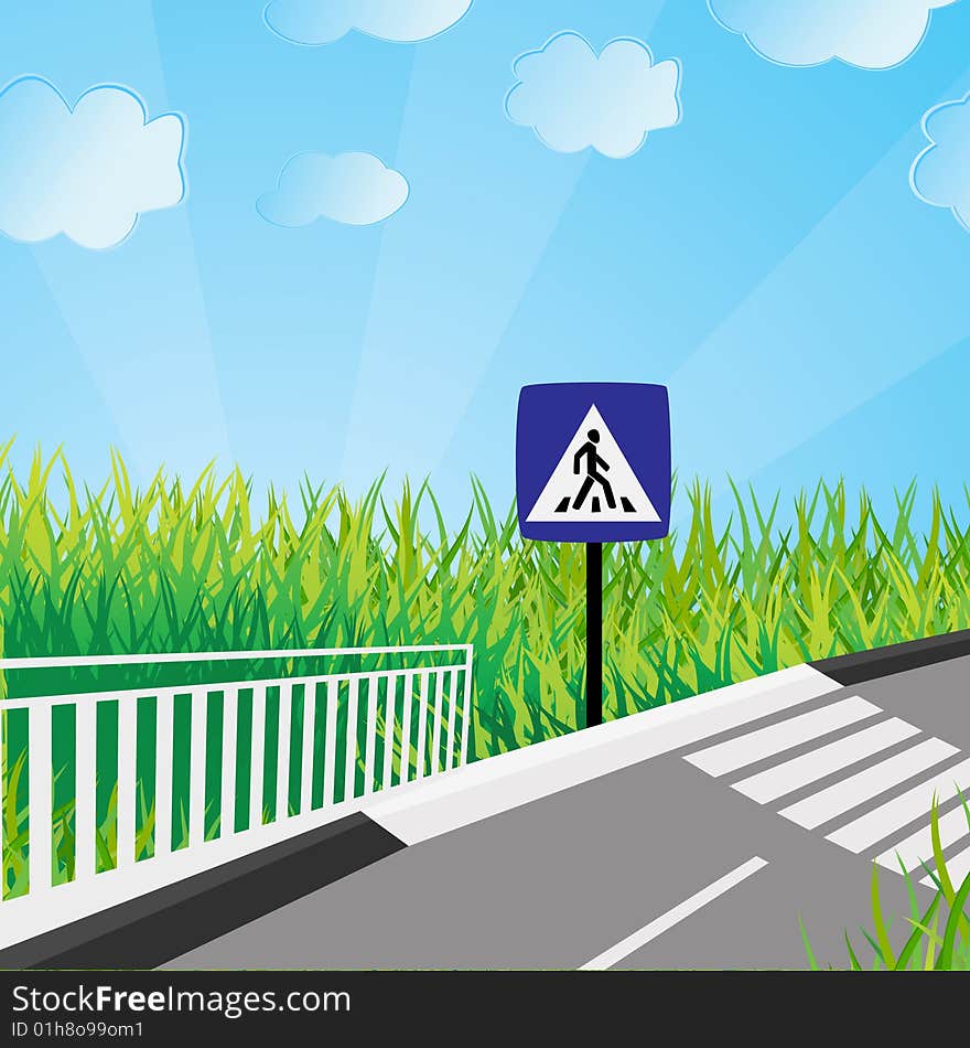 Ecological background. Vector illustration