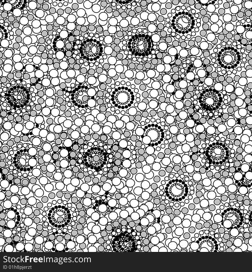 Seamless vector texture with grey circles. Seamless vector texture with grey circles