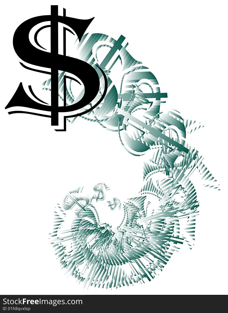 Dollar Sign Spiral