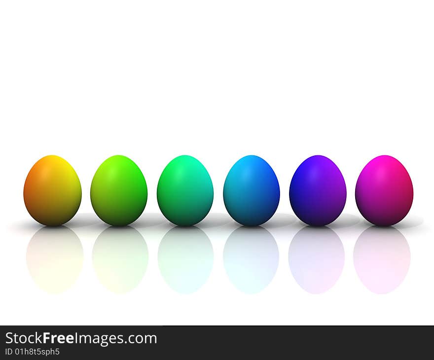 Colorful Easter Eggs