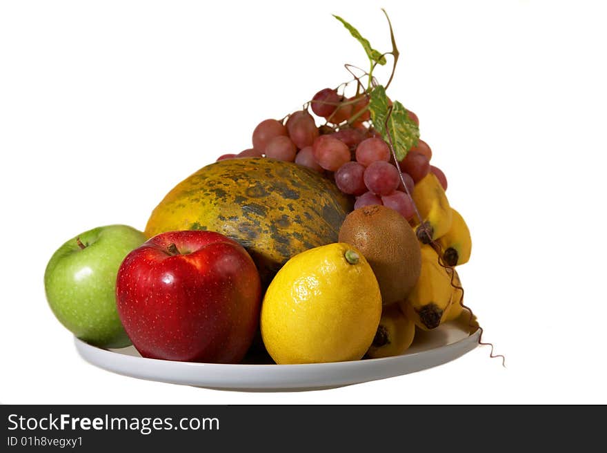 Juicy Plate Of Fruits