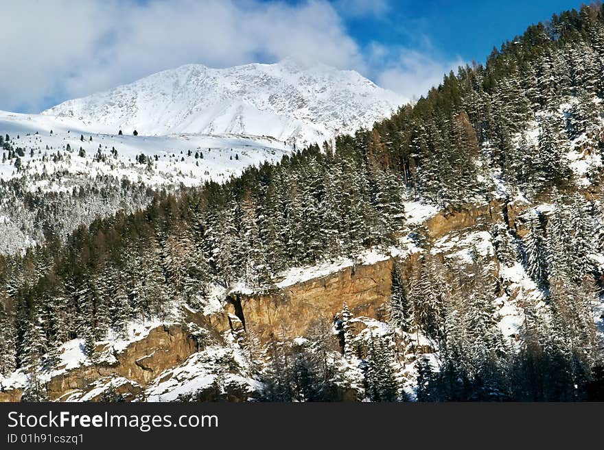 View of the snowy Alps (Solden, Austria). View of the snowy Alps (Solden, Austria)