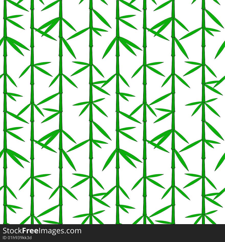 Vector seamless wallpaper with chinese bamboo trees. Vector seamless wallpaper with chinese bamboo trees