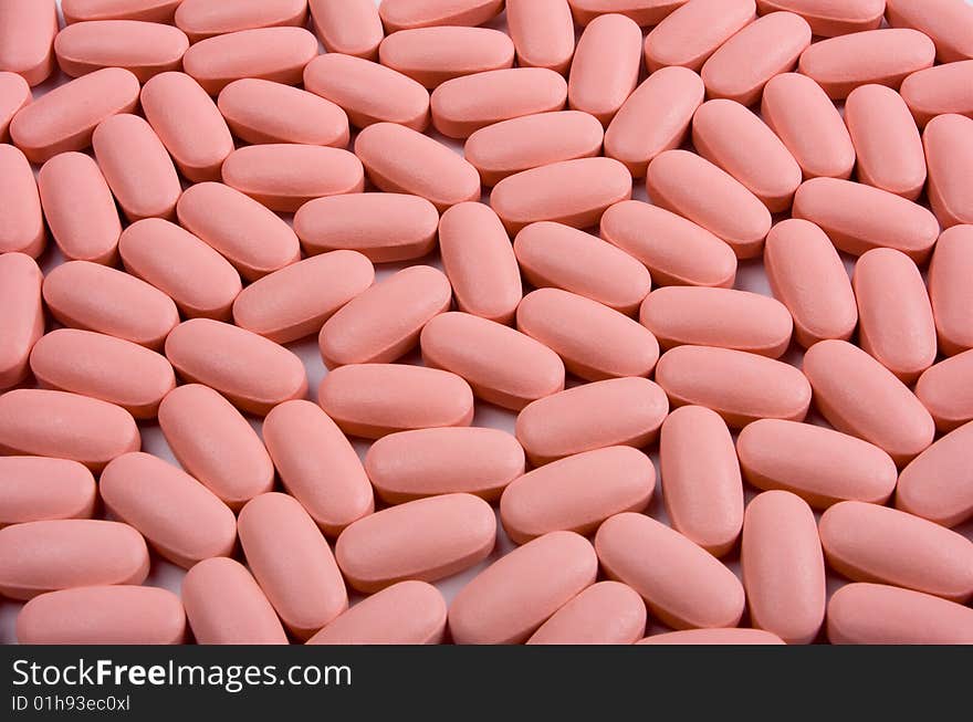 The pink pills abstract background