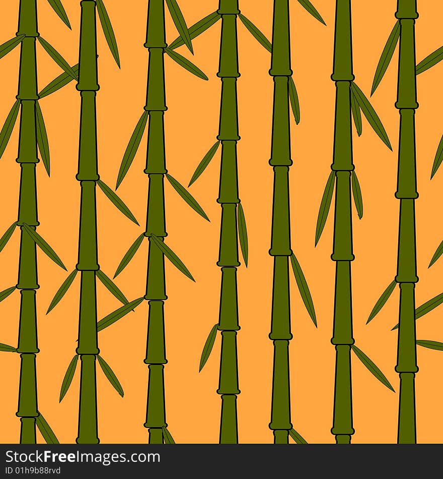 Vector seamless wallpaper with bamboo. Vector seamless wallpaper with bamboo