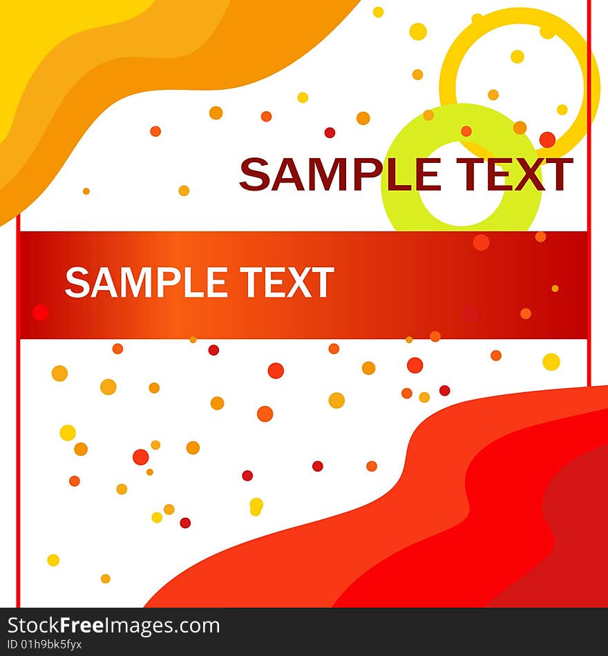 Vector retro background with text field. Vector retro background with text field