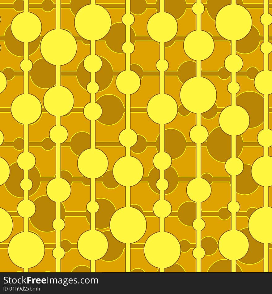 Seamless desert pattern with yellow rings. Seamless desert pattern with yellow rings