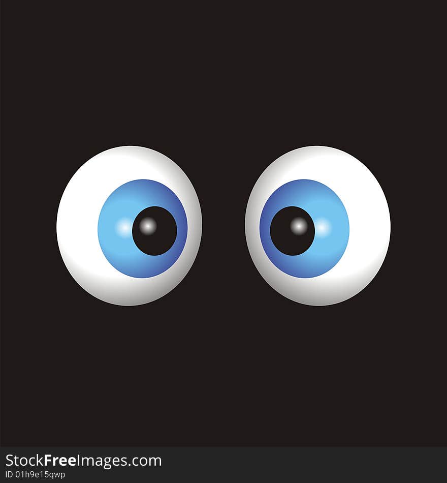 Vector illustration of eye design