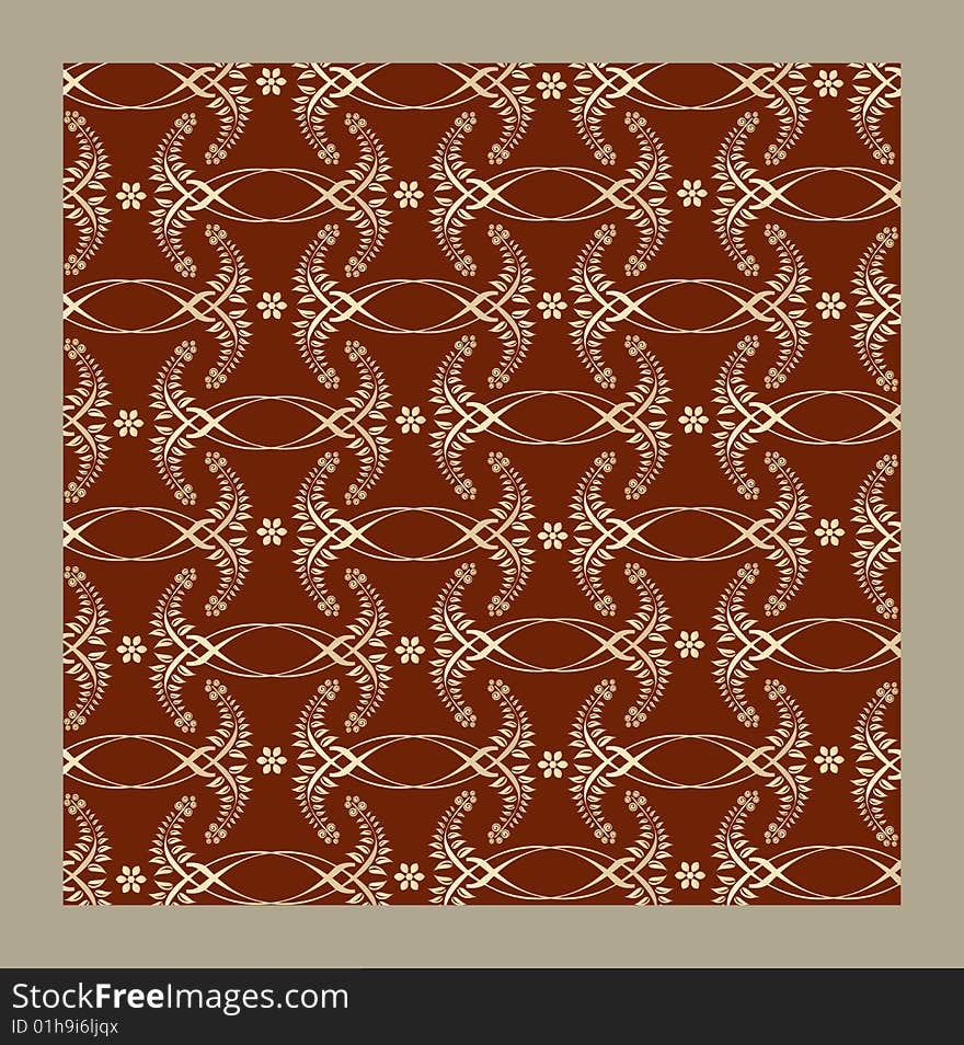 Vector. Seamless East Asiatic pattern. Vector. Seamless East Asiatic pattern.