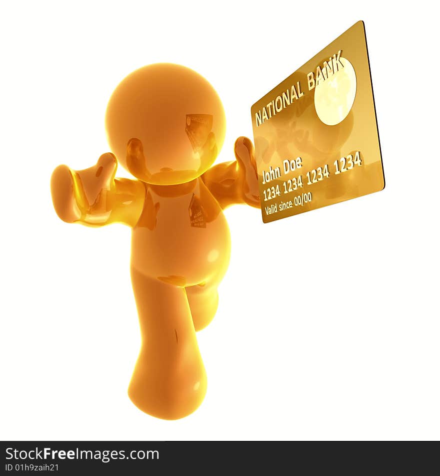 Endorsing  credit card