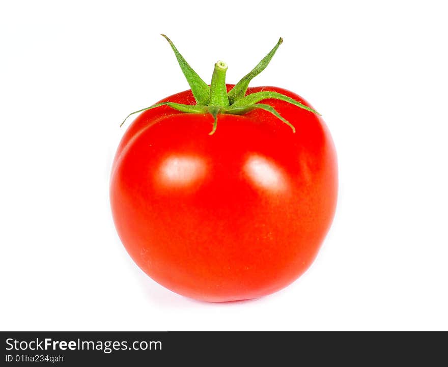 Tomato isolated on a white