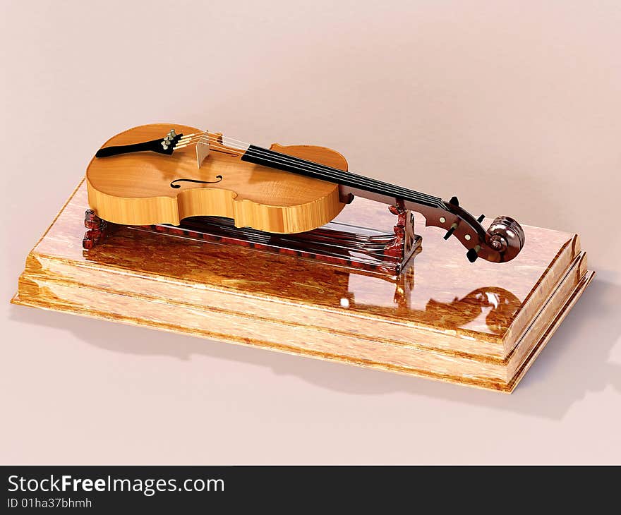 One of the violins in the Stradivarius collection. One of the violins in the Stradivarius collection