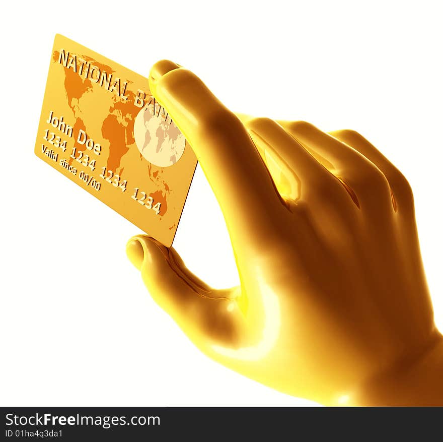 Endorsing  credit card