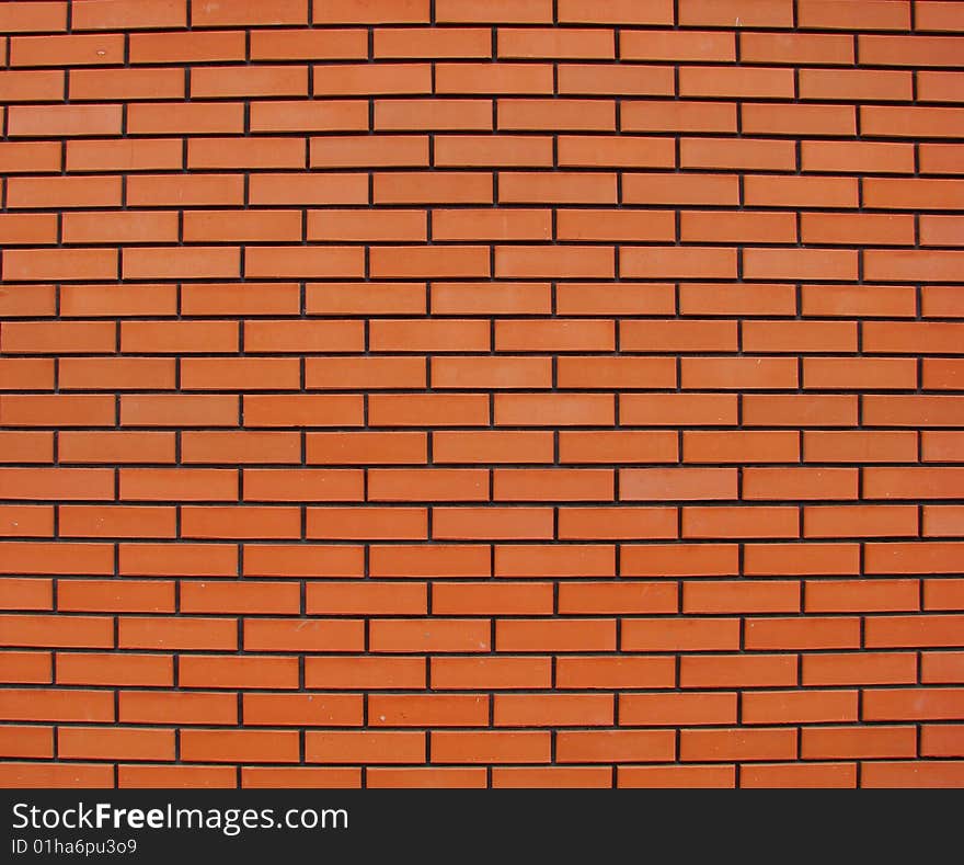 Background of wall from a red brick