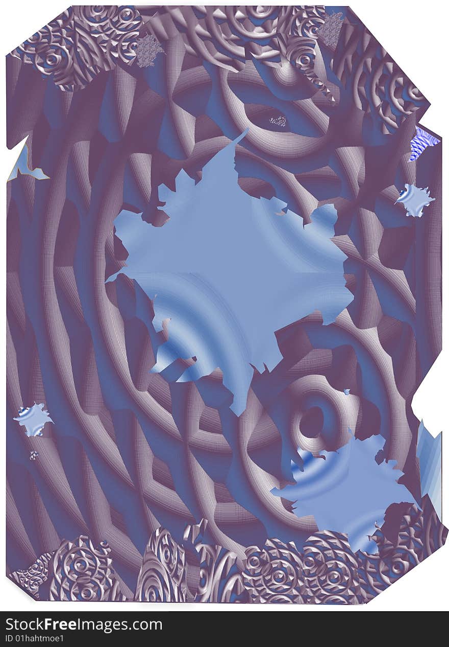 Blue and violet rippled background , in a irregular shape, for many usages. Blue and violet rippled background , in a irregular shape, for many usages