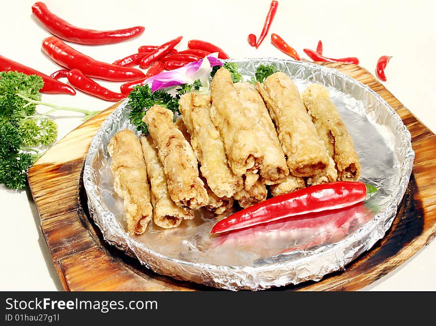 Cooked vegetables in a plate. Cooked vegetables in a plate