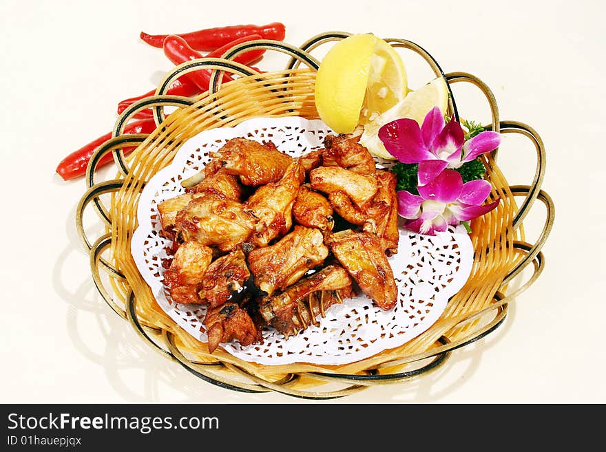 Cooked vegetables in a plate. Cooked vegetables in a plate