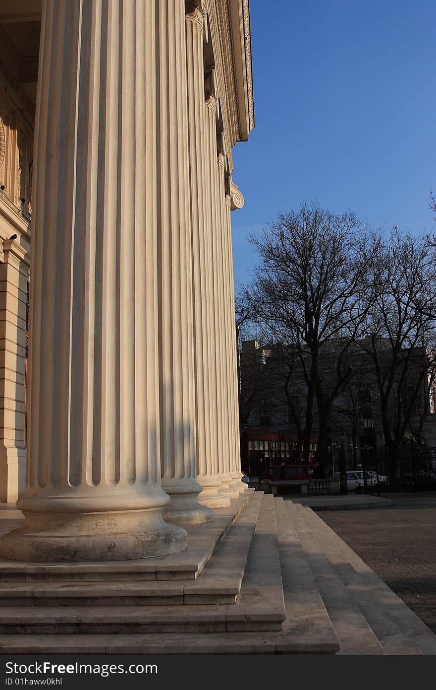 Columns and stairs