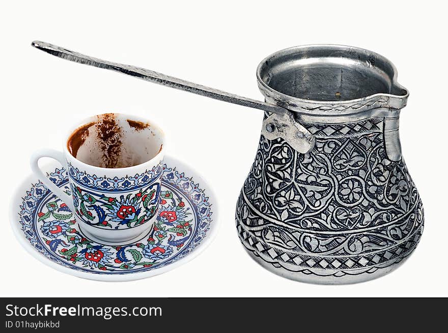 Coffeepot And Coffee Cup