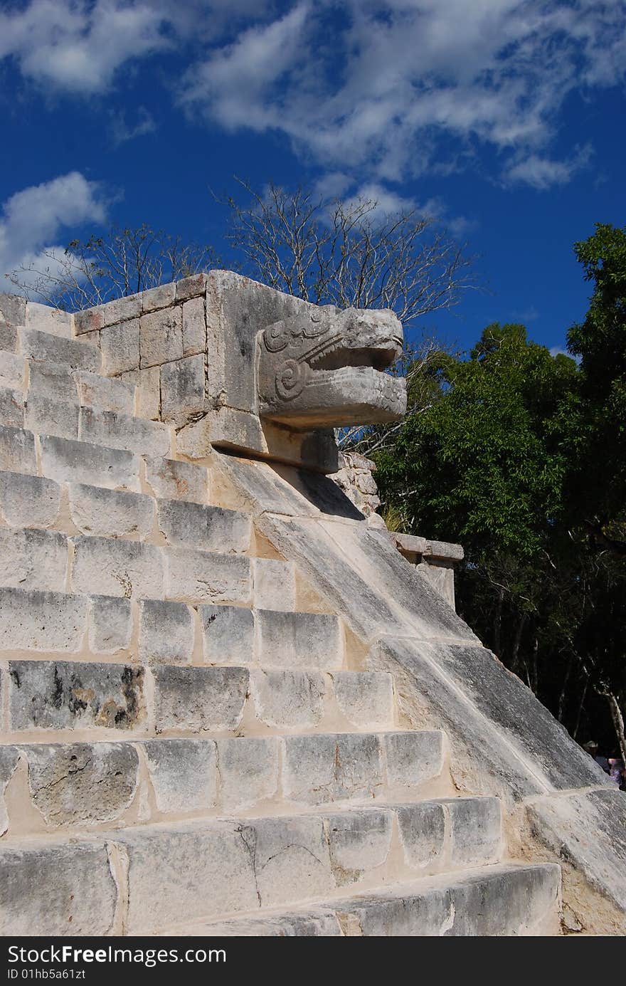 Pre-Columbian ruined city of the Maya civilization in the state of Yucatán, Mexico