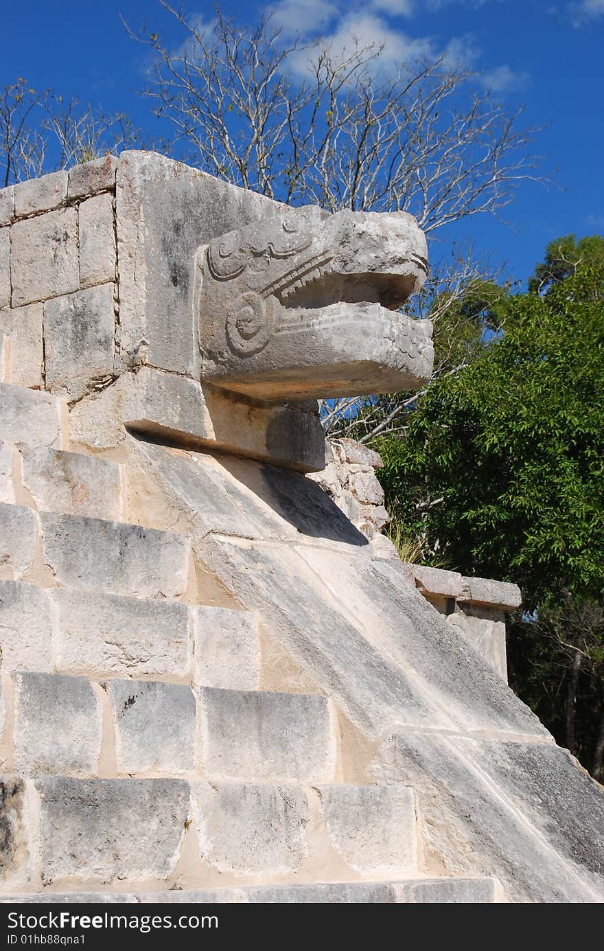 Pre-Columbian ruined city of the Maya civilization in the state of Yucatán, Mexico