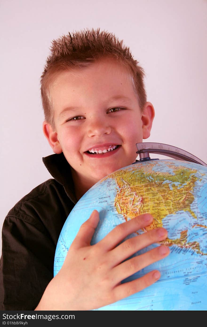 Boy With Globe