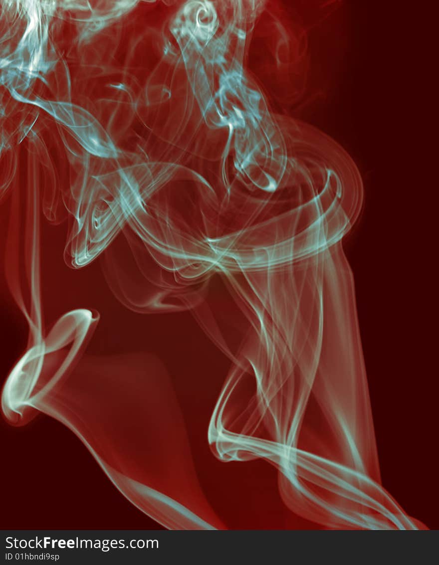 Abstract background of beautiful color smoke waves.