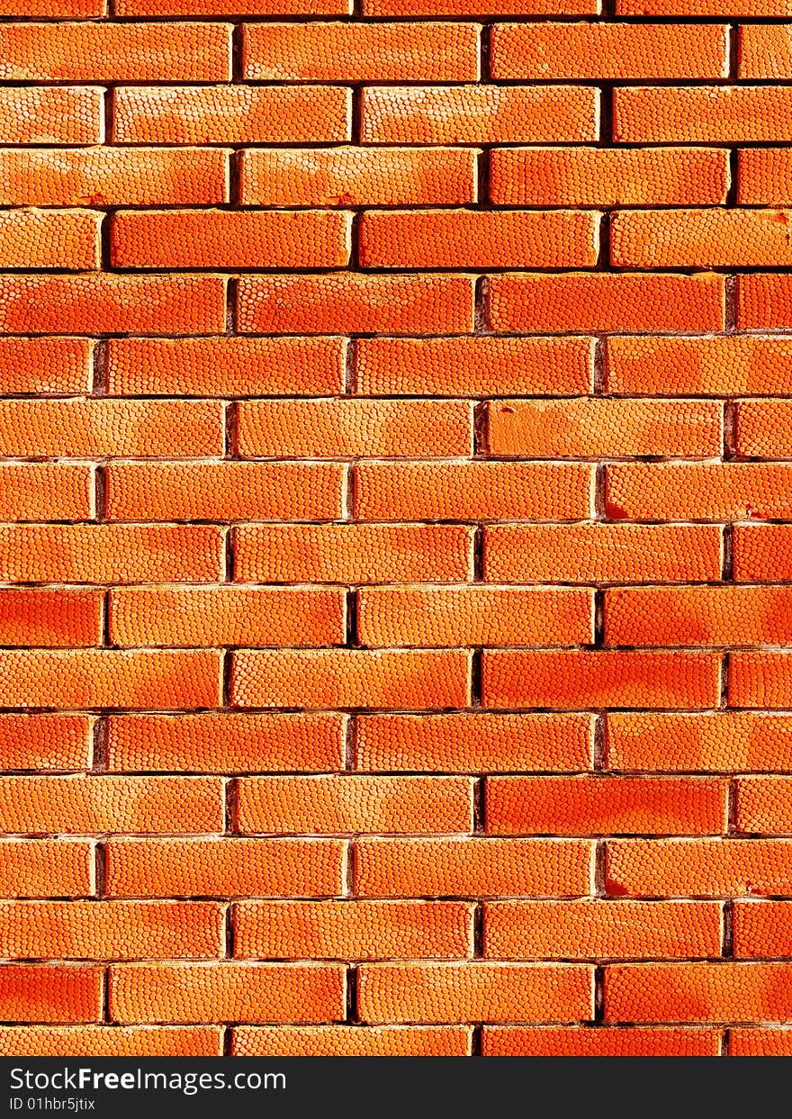 Relief on a brick surface аbstract background