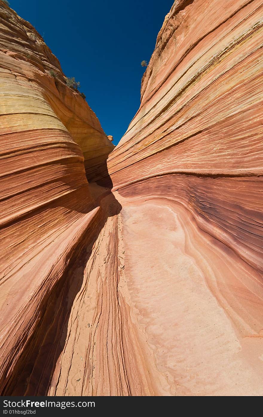 The Wave of Coyote Buttes in the Vermillion Cliffs Wilderness Area, Utah and Arizona