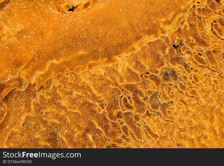 Background of disintegrating rust with honeycomb-like patterns and textures. Background of disintegrating rust with honeycomb-like patterns and textures