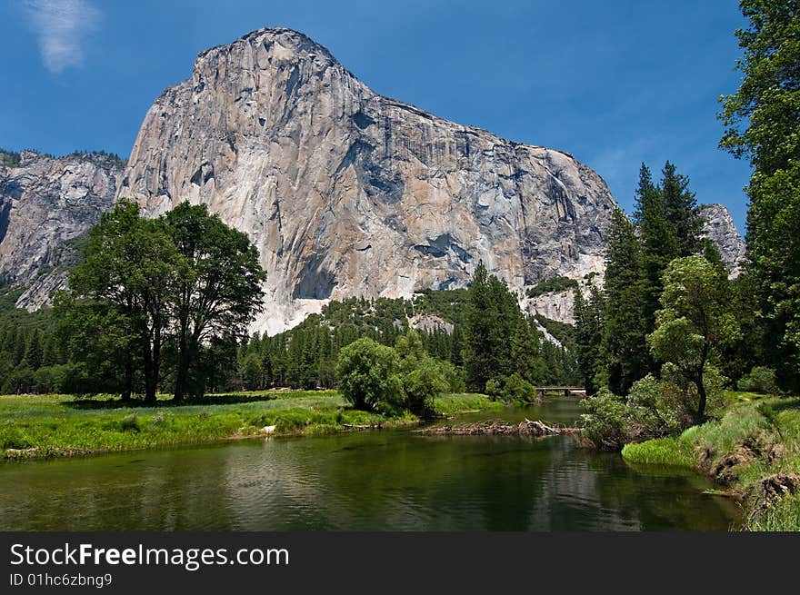 El Capitan from the Merced River in Yosemite National Park