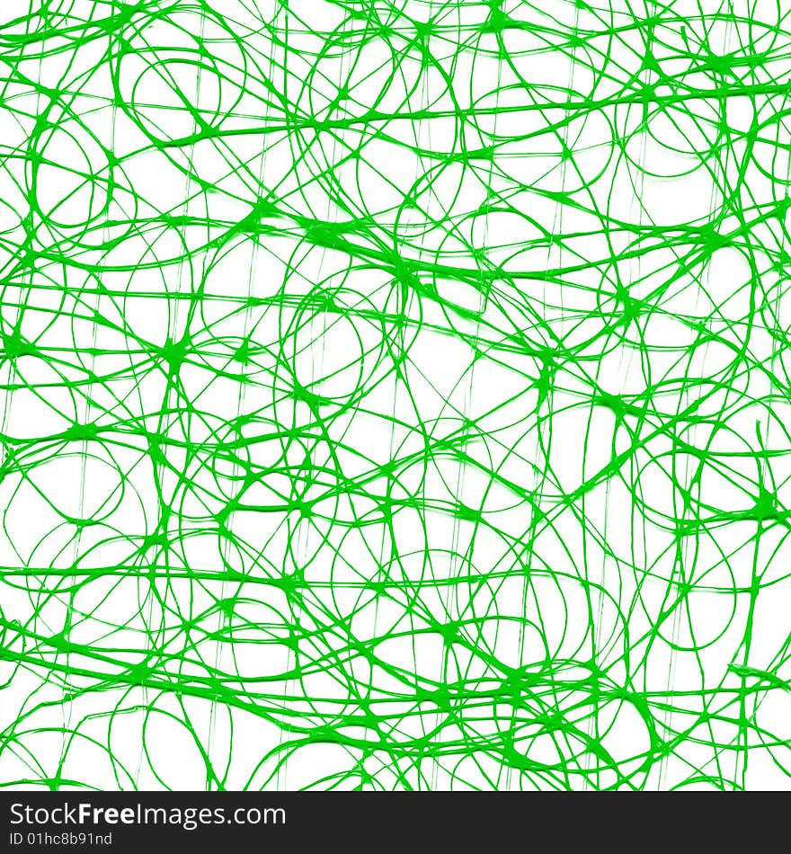 Close-up Abstract Green Web Background