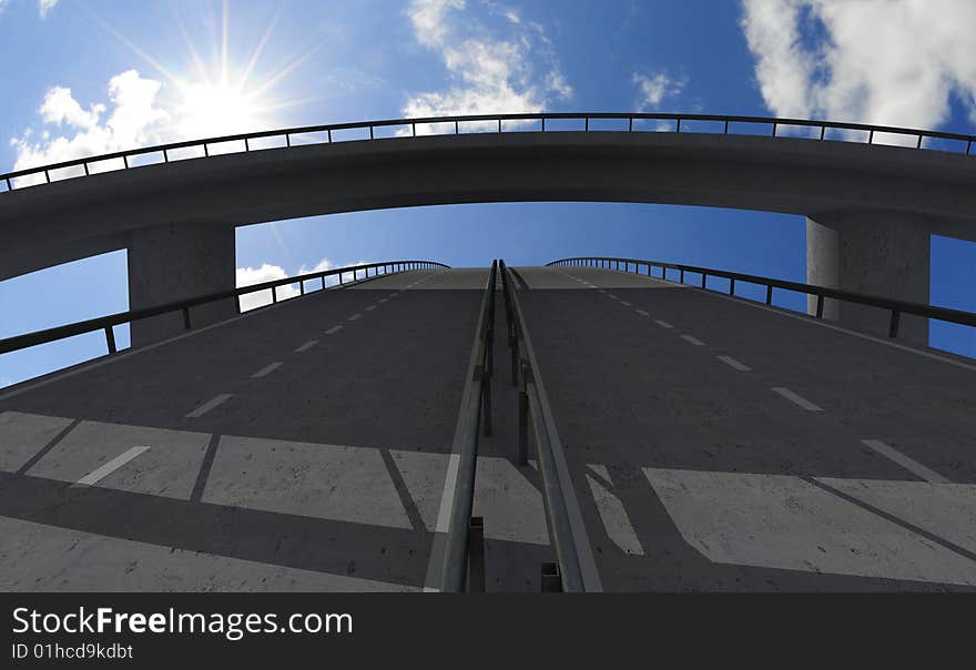 Empty bridge