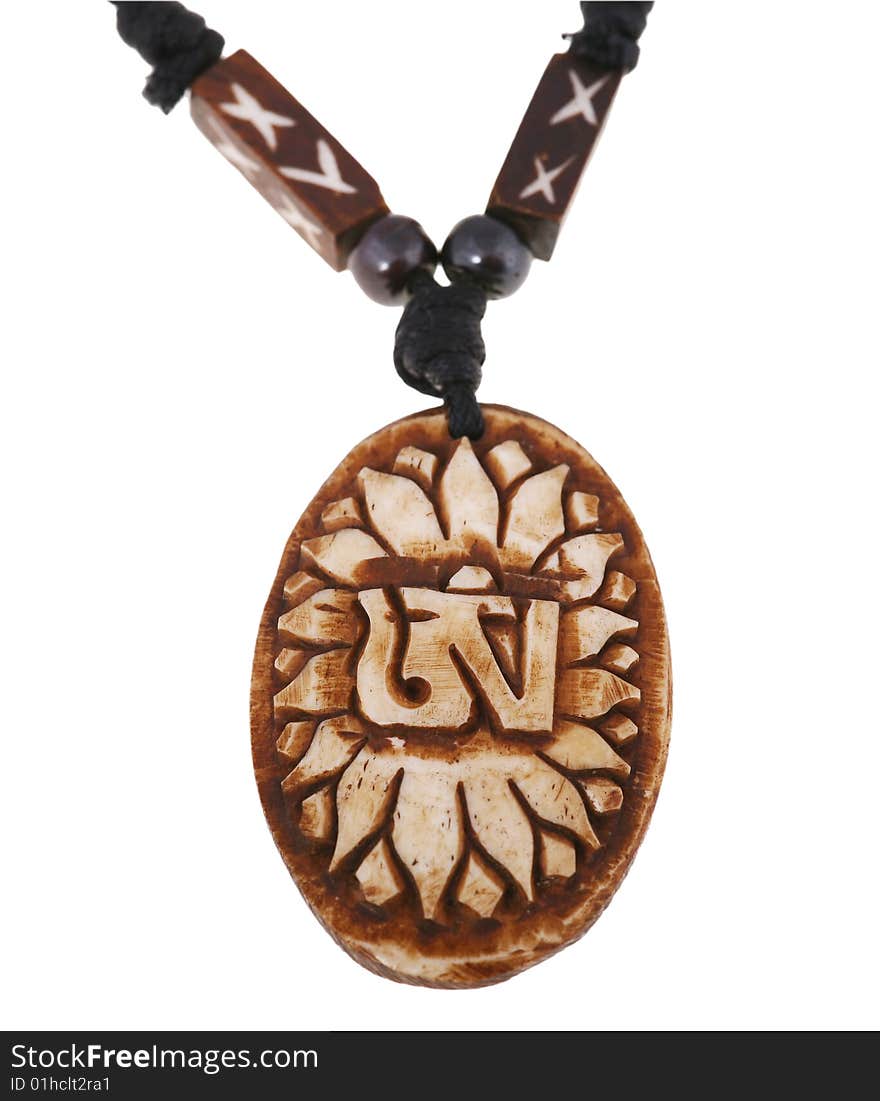 China's tibet style necklace with carved. China's tibet style necklace with carved