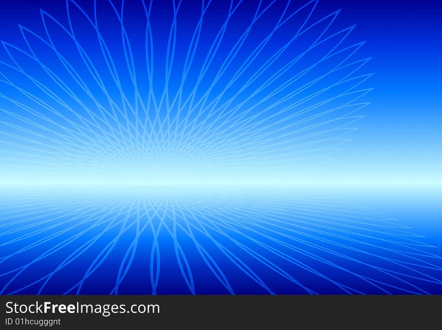 Vector illustration of Abstract Blue