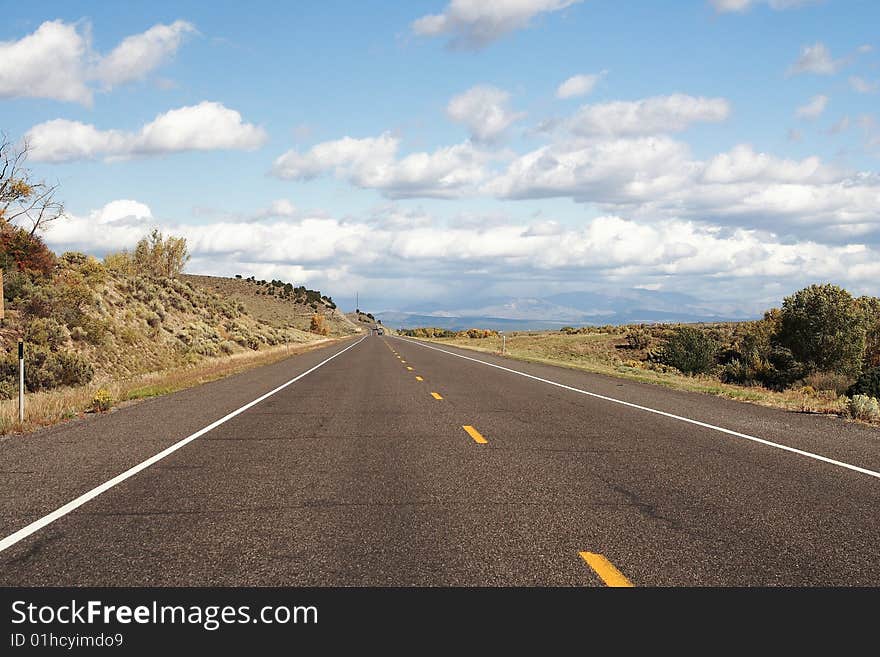 road through south Utah